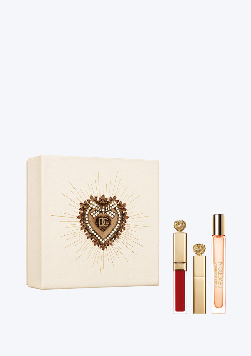Gift Set Dolce&Gabbana Devotion EDP 10ml + Son Kem Lì + Mascara 3ml