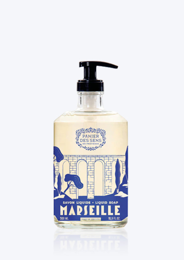 Xà Phòng Dạng Lỏng Hương Olive Chai Thủy Tinh Panier Des Sens Essentials Marseille Soap Olive 500ml Glass Bottle